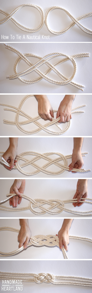 Step by step how to tie a nautical knot
