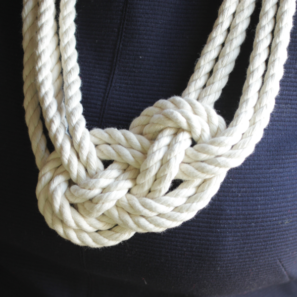 Nautical Knot Rope Necklace Tutorial