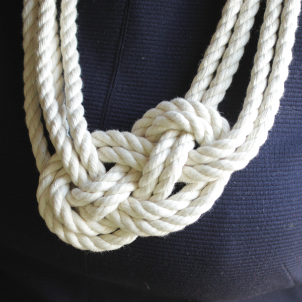 DIY Nautical Knot Rope Necklace - Handmade in the Heartland