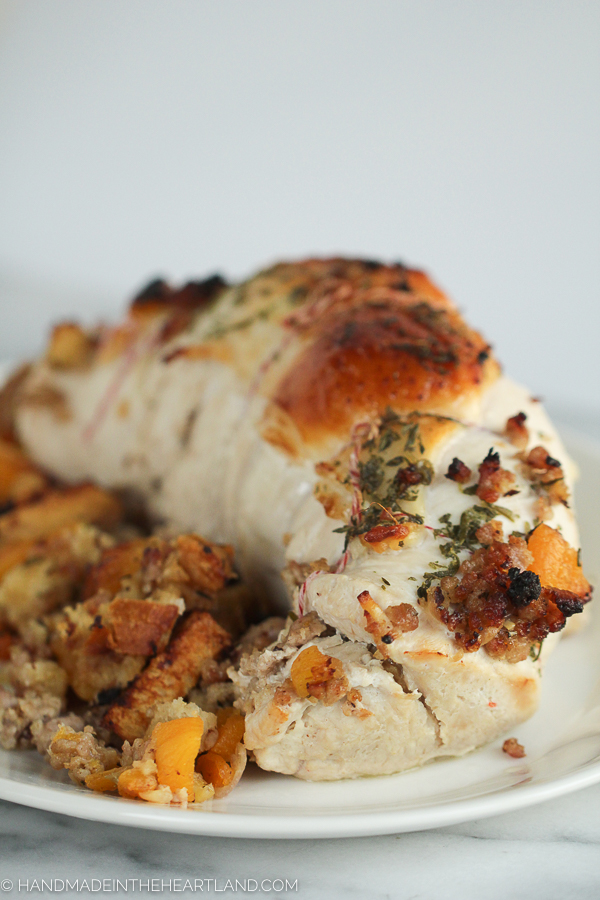 Stuffed turkey breast