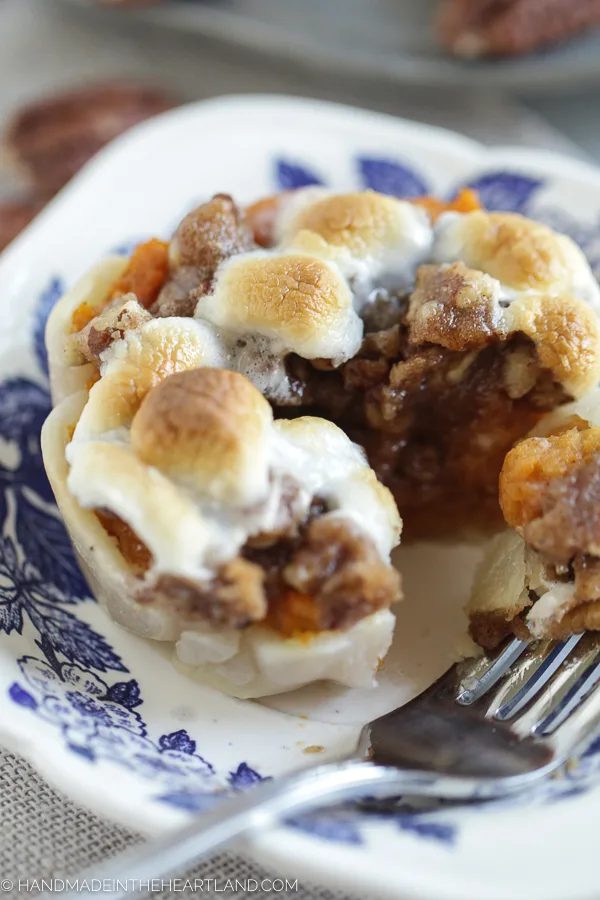how to make individual servings of sweet potato casserole for Thanskgiving