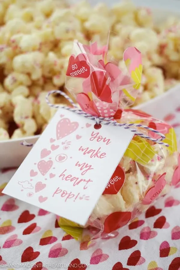 free valentine popcorn printable card