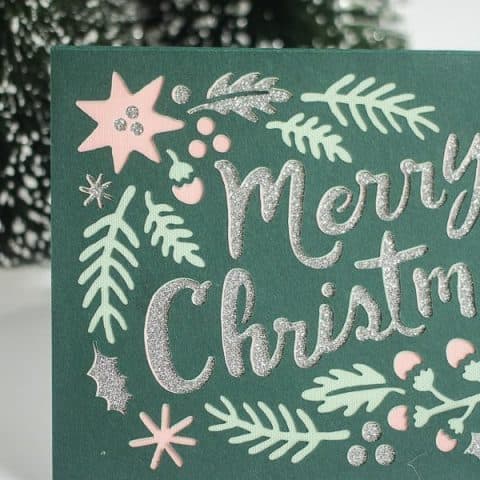 4 Layer Paper Cricut Christmas Card