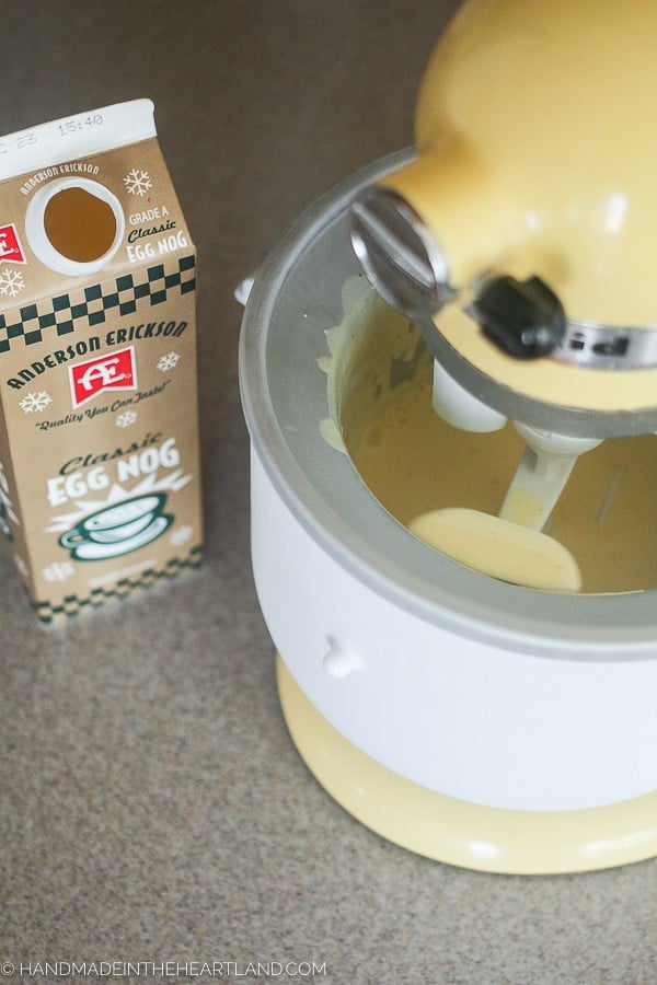 making eggnog ice cream at home