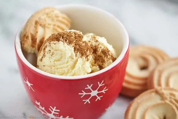 easy to make homemade eggnog ice cream