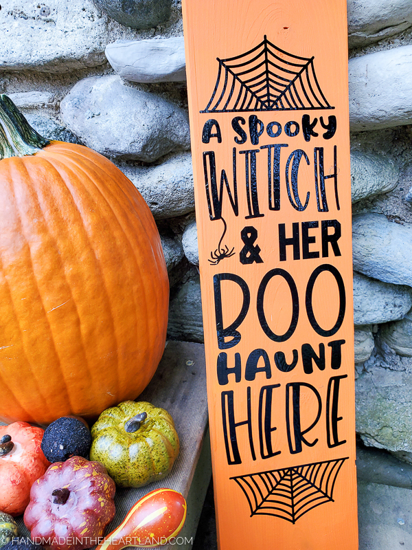 Front Porch DIY Halloween Sign