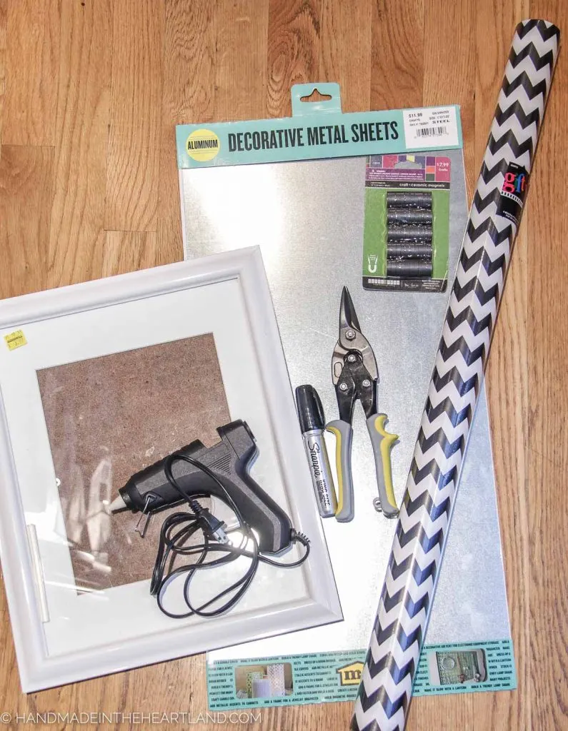supplies to make a magnetic makeup board