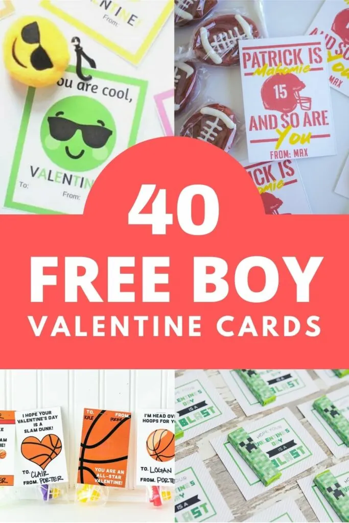 Football Valentines Day Cards for Kids School Classroom Exchange