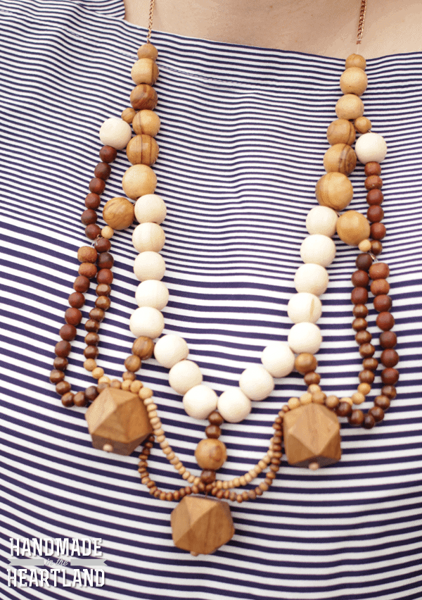 DIY Wood Bead Necklace - Positively Splendid {Crafts, Sewing, Recipes and  Home Decor}