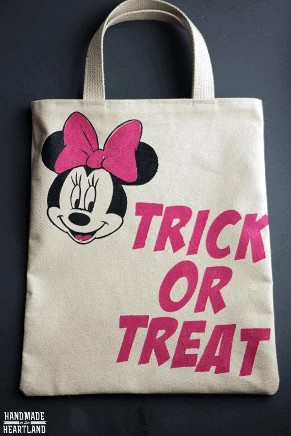 Finished minnie trick or treat bag 2