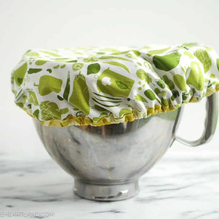 Easy Kitchen Aid Bowl Cover Sewing Tutorial - Keeping it Simple