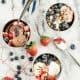 Fruit, Granola & Ice Cream Parfait Bar