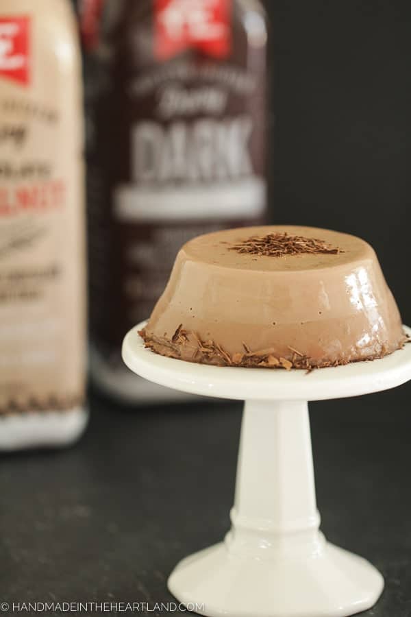 chocolate hazelnut layered panna cotta