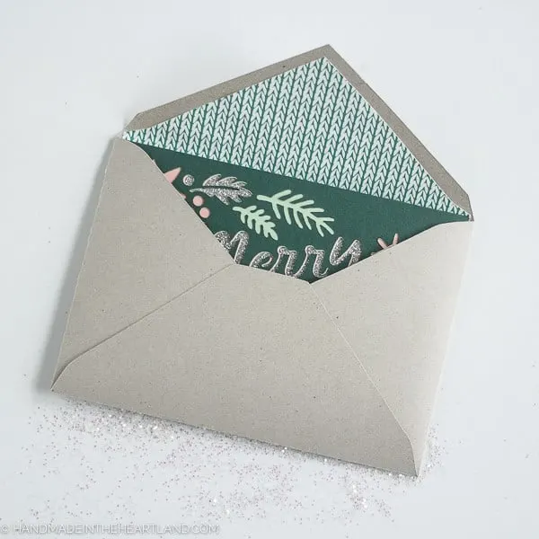 how to make a lined paper envelope at home