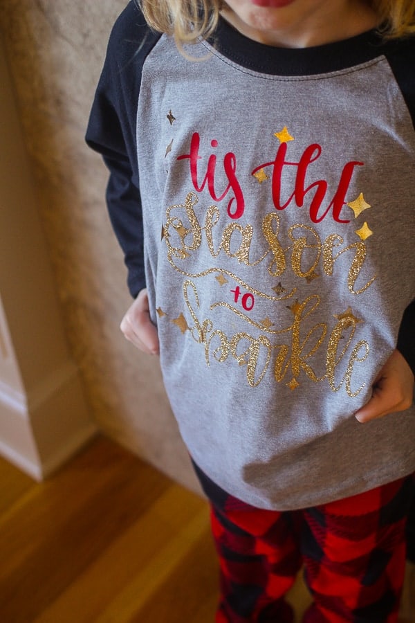 Cricut Iron-On Christmas PJ's - Handmade in the Heartland