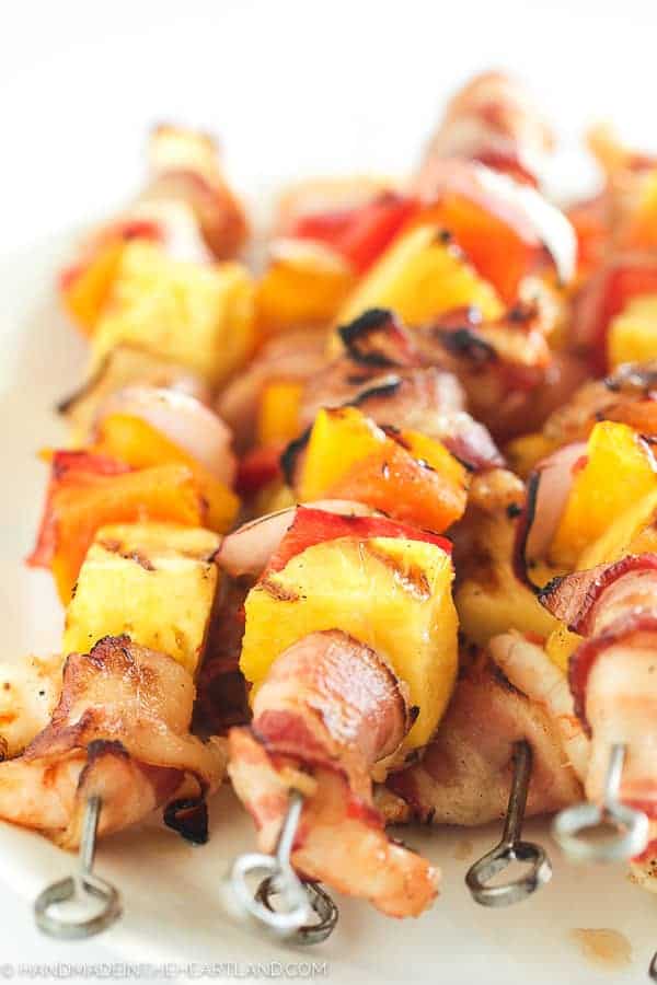 Image of Grilled Bacon Wrapped Shrimp Skewers (10 of 13) Handmade in