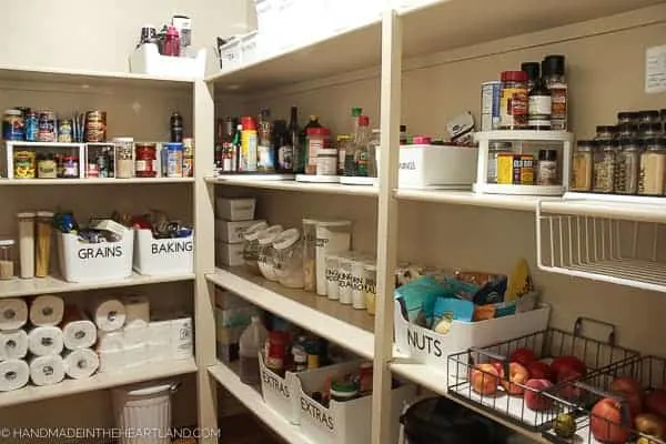 Nicely organized pantry photo