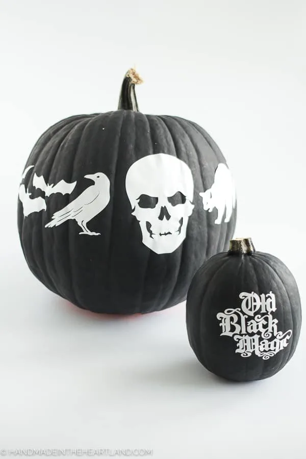 Cricut Cut Vinyl Sticker Halloween Pumpkins - Handmade in the Heartland