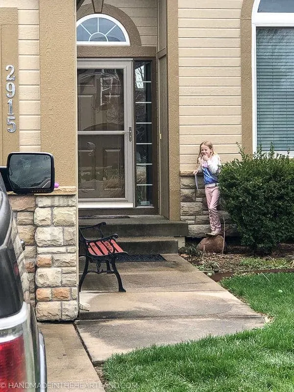 Teen neighbor's mom in yard