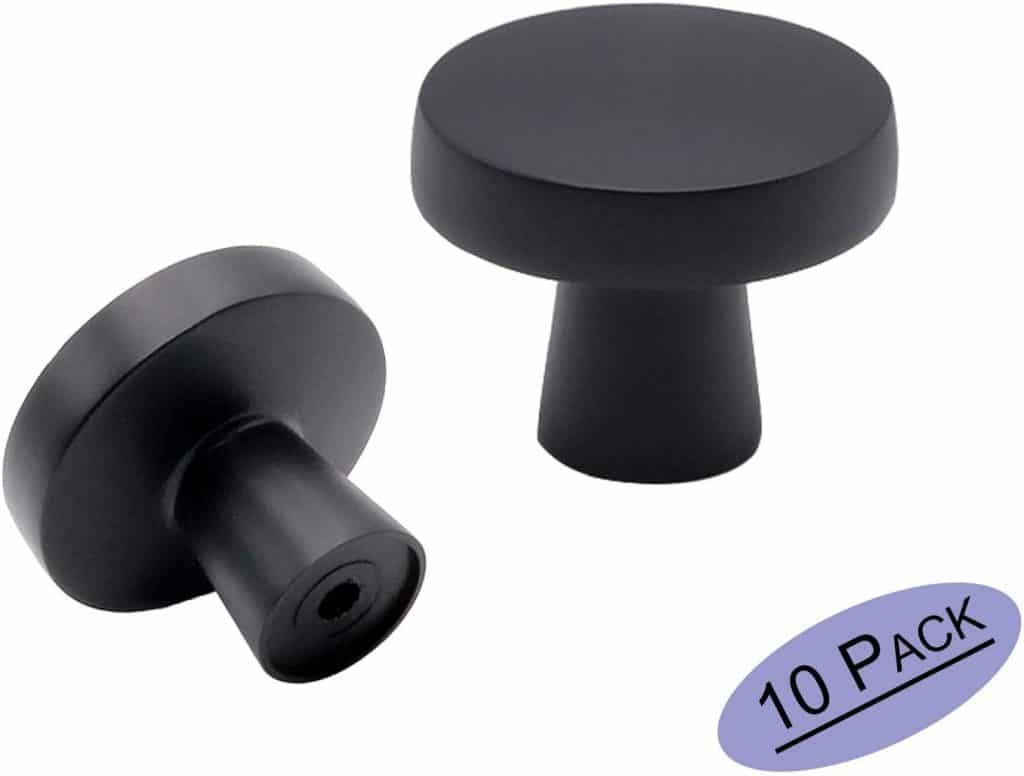 black knobs for cabinetry