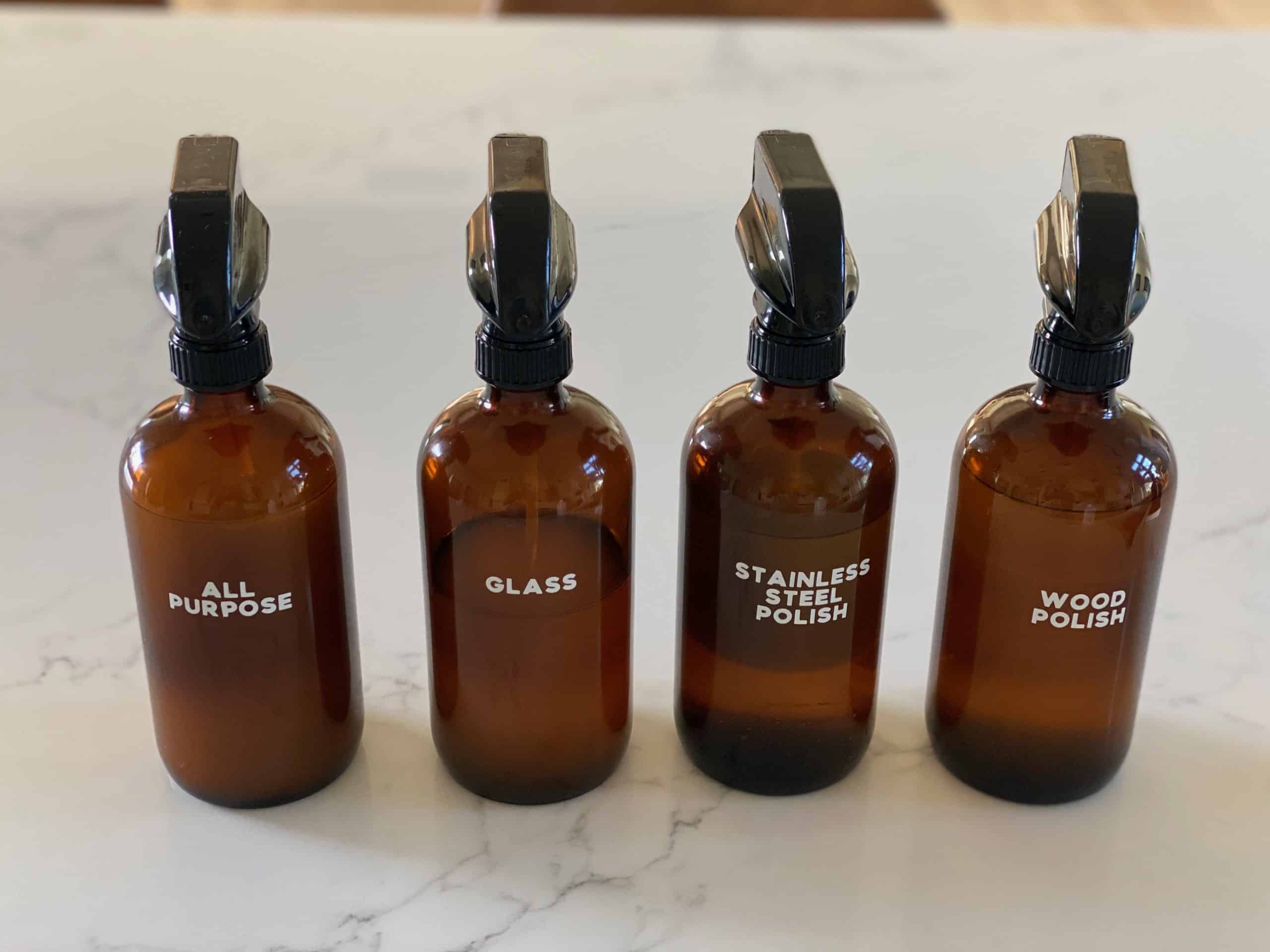 Vinyl Labels for Amber Glass Spray & Soap Containers Handmade in the