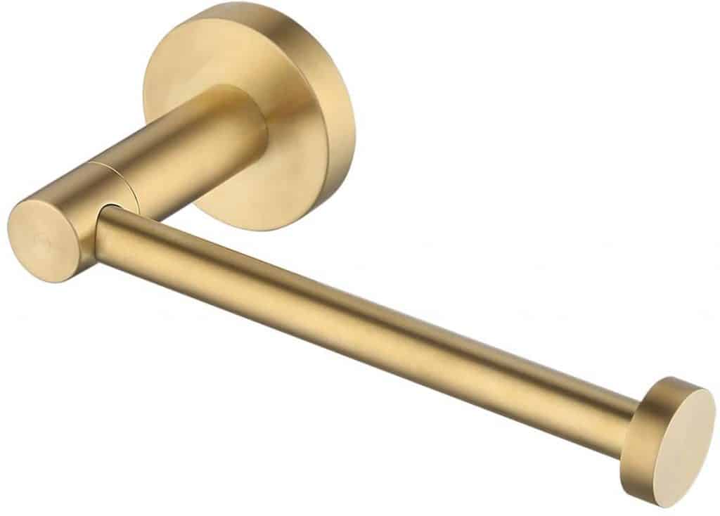 Brass toilet paper holder