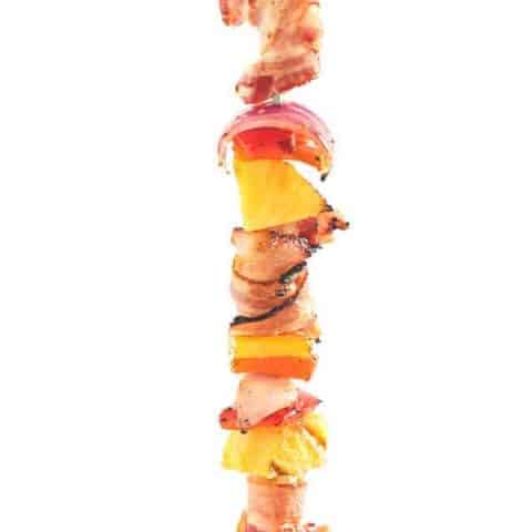 Grilled Bacon Wrapped Shrimp Skewers