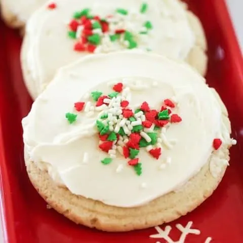 Frosted Sour Cream Cookies