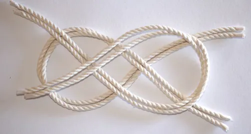 Step 2 to tie a nautical knot