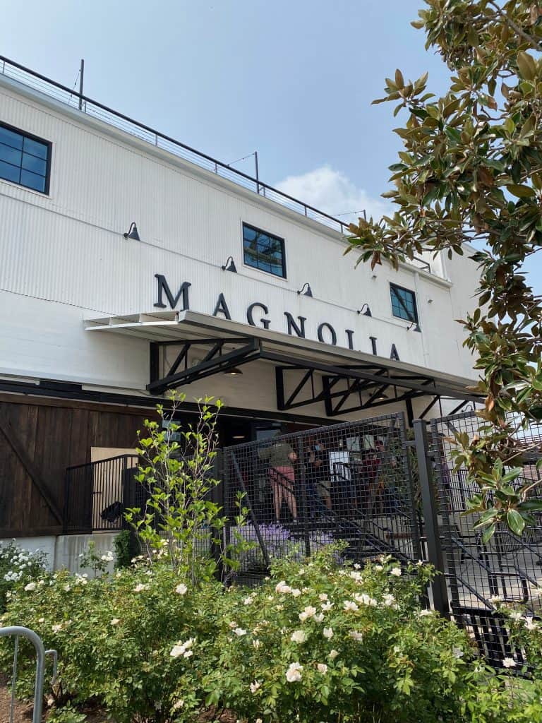 The outside of Magnolia Market in Waco Texas