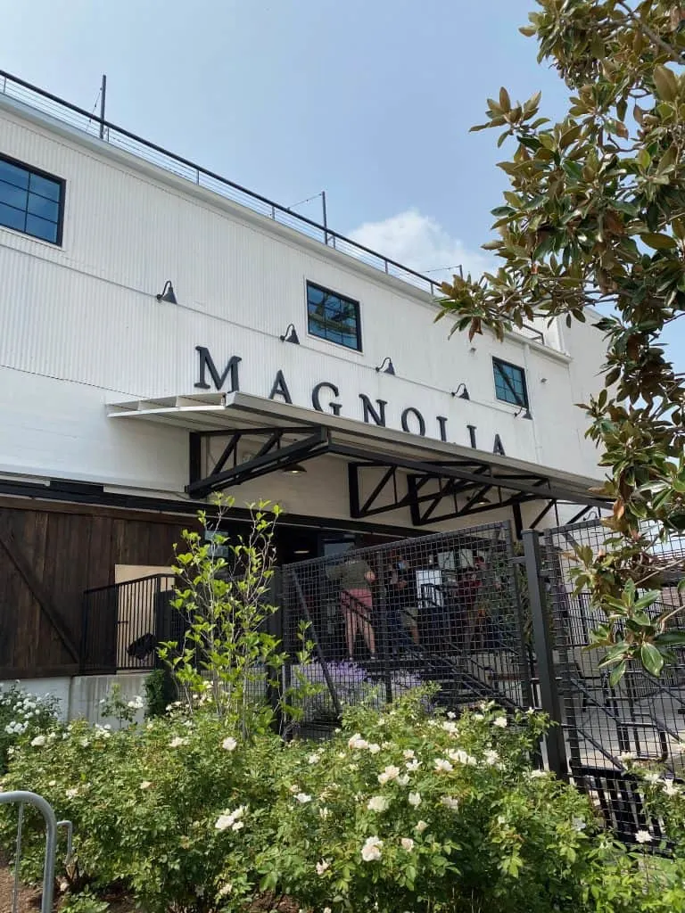 The outside of Magnolia Market in Waco Texas