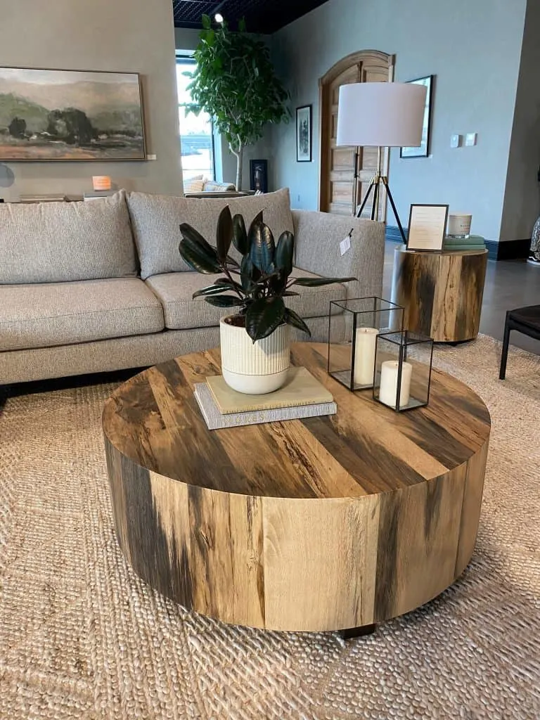 Living room display, home decor inspiration at Magnolia Home in Waco