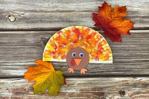 Paper Plate Turkey Craft - Little Bins for Little Hands