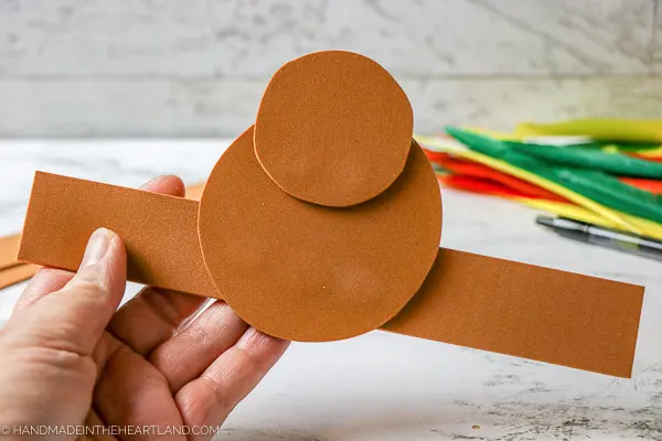 step by step how to make a turkey headband craft