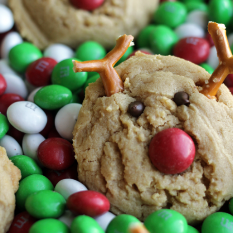 peanut butter reindeer cookies