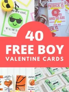 40 free boy valentine cards