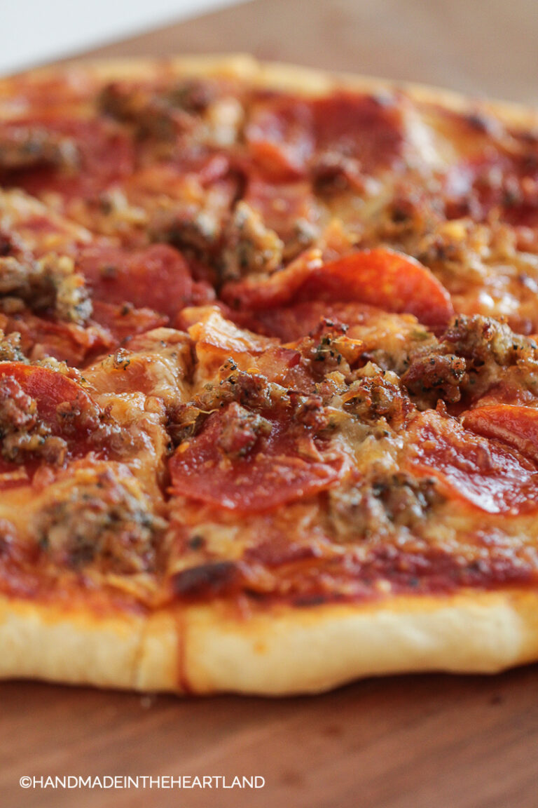 Meat Lovers Pizza Handmade in the Heartland