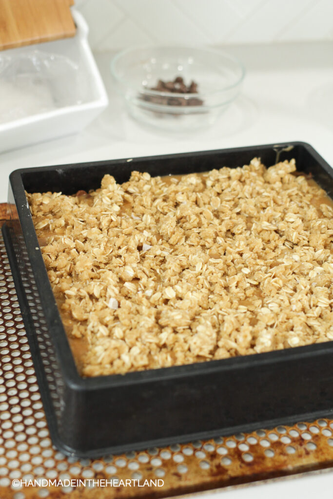 Carmelitas read to go in the oven to bake