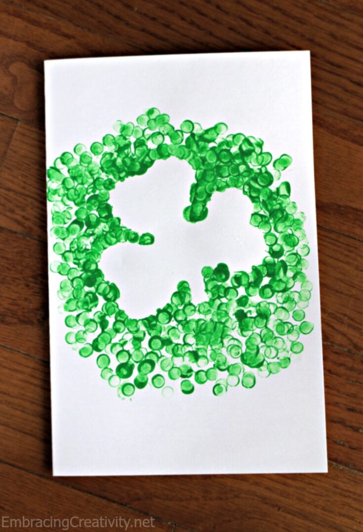 St Patrick's Day Toddler Art Handmade Charlotte